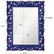 Chateau 42 X 31.5 inch Navy Mirror